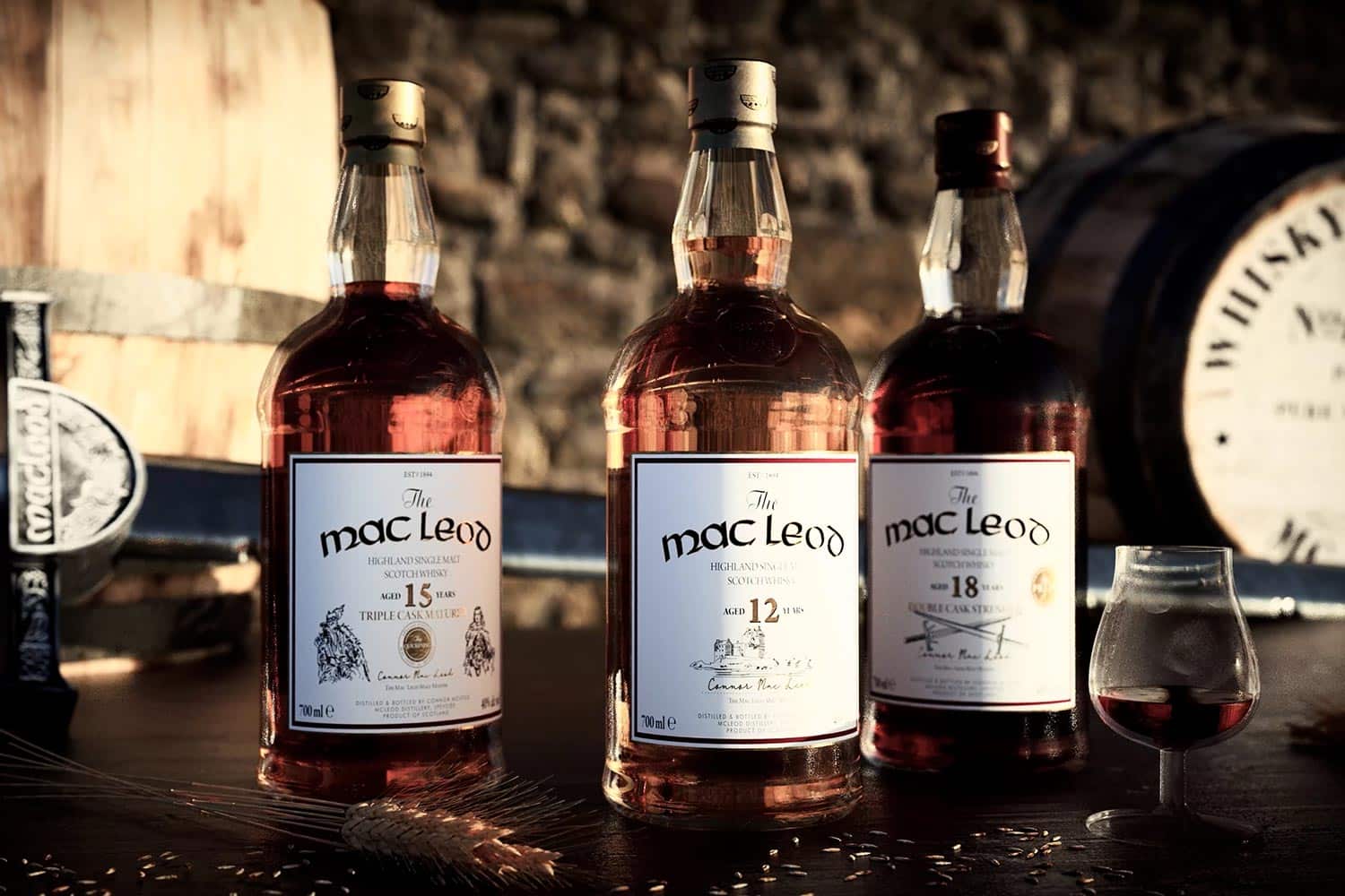 Whiskyflaschen 3D Animation "die Herstellung von Whisky"